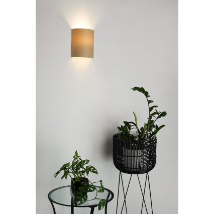 Brilagi - Nástěnné svítidlo SEMI 1xE27/15W/230V pr. 20 cm béžová