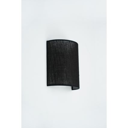 Brilagi - Nástěnné svítidlo SEMI 1xE27/15W/230V pr. 20 cm černá