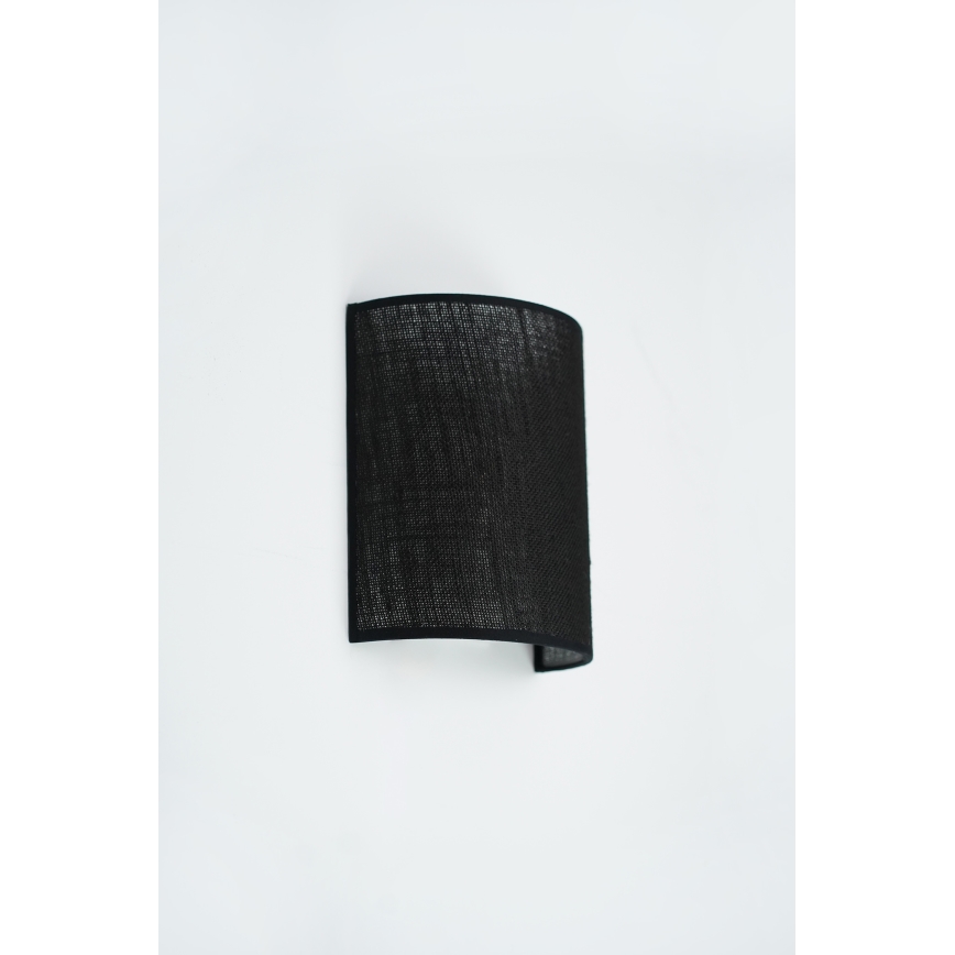 Brilagi - Nástěnné svítidlo SEMI 1xE27/15W/230V pr. 20 cm černá