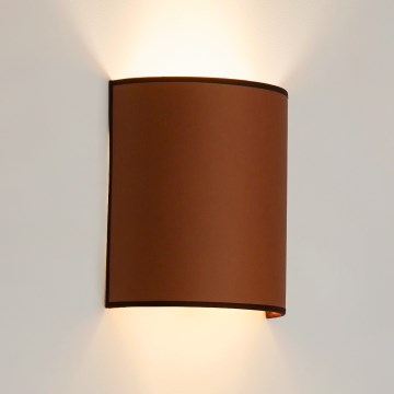 Brilagi - Nástěnné svítidlo SEMI 1xE27/15W/230V pr. 20 cm hnědá