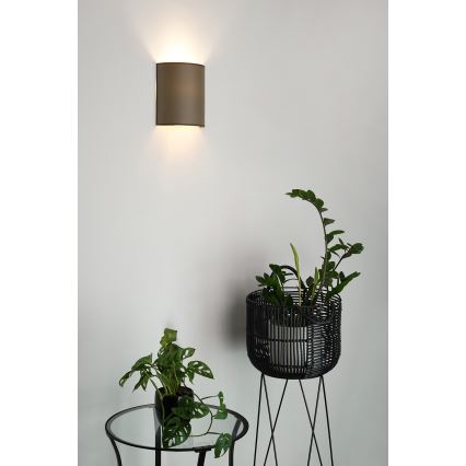 Brilagi - Nástěnné svítidlo SEMI 1xE27/15W/230V pr. 20 cm hnědá