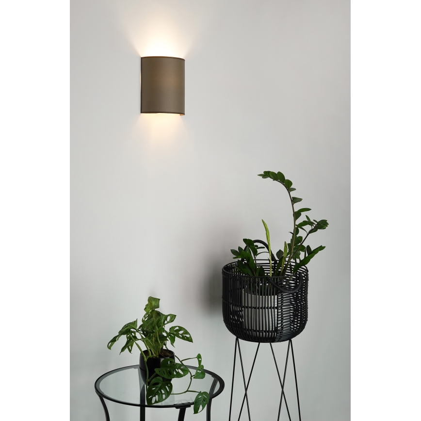 Brilagi - Nástěnné svítidlo SEMI 1xE27/15W/230V pr. 20 cm hnědá