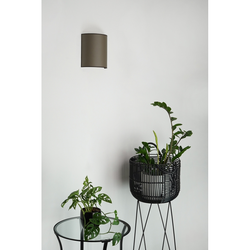 Brilagi - Nástěnné svítidlo SEMI 1xE27/15W/230V pr. 20 cm hnědá
