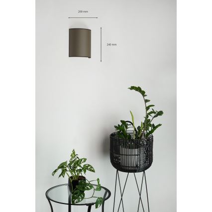 Brilagi - Nástěnné svítidlo SEMI 1xE27/15W/230V pr. 20 cm hnědá