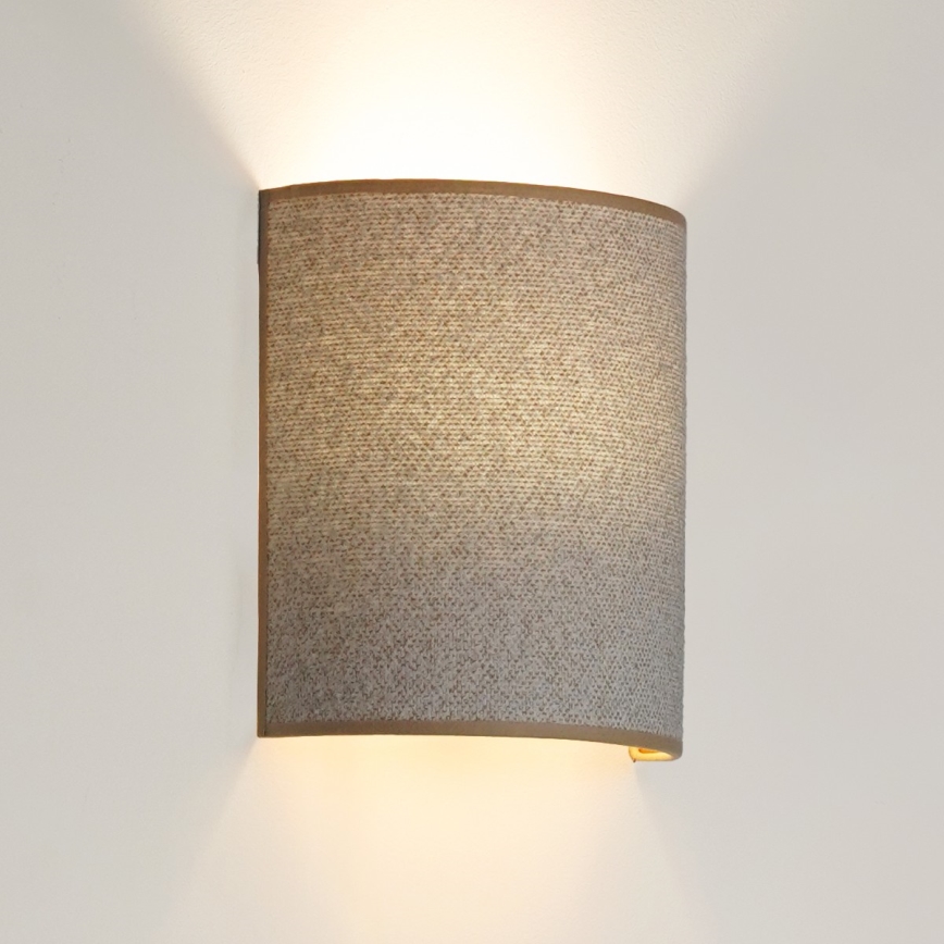 Brilagi - Nástěnné svítidlo SEMI 1xE27/15W/230V pr. 20 cm světle šedá