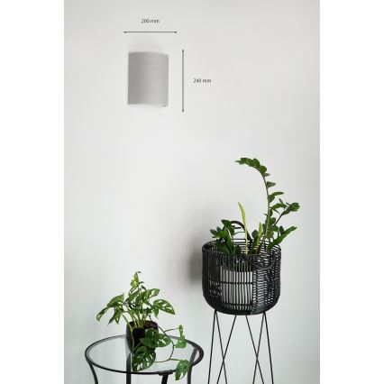 Brilagi - Nástěnné svítidlo SEMI 1xE27/15W/230V šedá