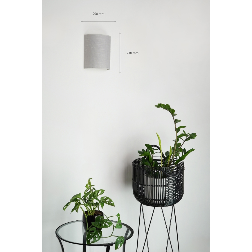 Brilagi - Nástěnné svítidlo SEMI 1xE27/15W/230V šedá