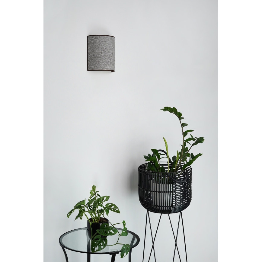 Brilagi - Nástěnné svítidlo SEMI 1xE27/15W/230V šedá