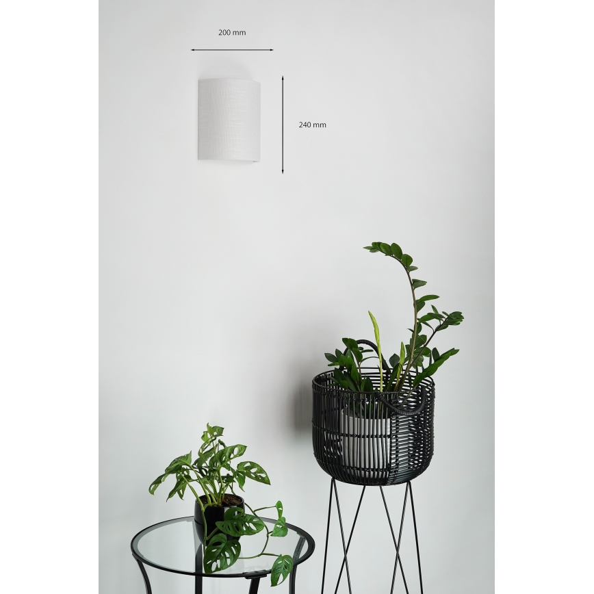 Brilagi - Nástěnné svítidlo SEMI 1xE27/15W/230V světle šedá