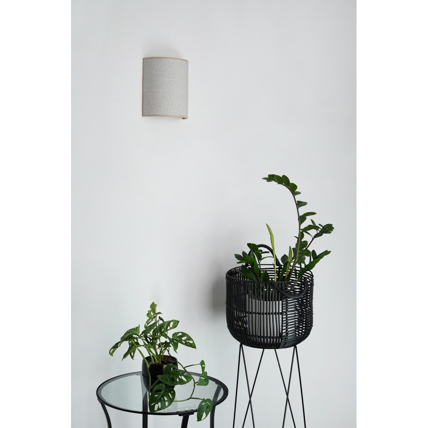 Brilagi - Nástěnné svítidlo SEMI 1xE27/15W/230V světle šedá