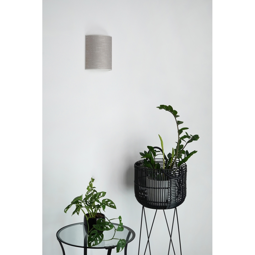 Brilagi - Nástěnné svítidlo SEMI 1xE27/15W/230V tmavě šedá