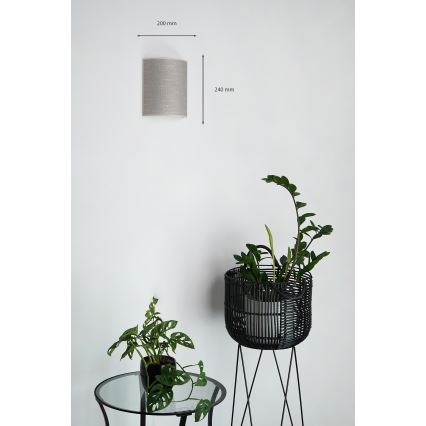 Brilagi - Nástěnné svítidlo SEMI 1xE27/15W/230V tmavě šedá
