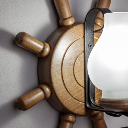 Brilagi - Nástěnné svítidlo TIMONA 1xE14/40W/230V buk/ořech