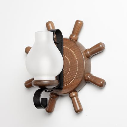 Brilagi - Nástěnné svítidlo TIMONA 1xE14/40W/230V buk/ořech