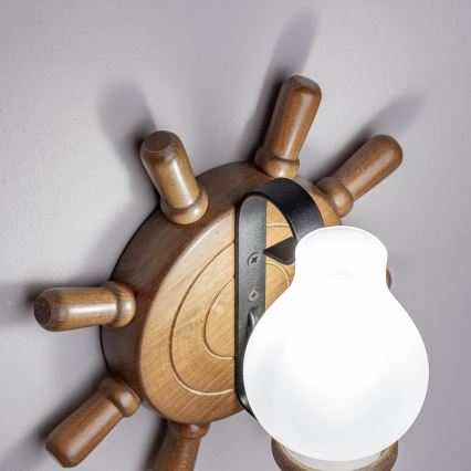 Brilagi - Nástěnné svítidlo TIMONA 1xE14/40W/230V buk/ořech