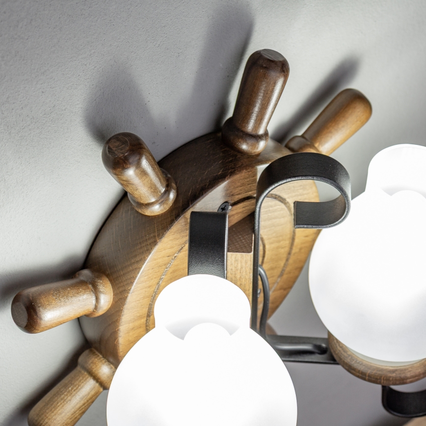 Brilagi - Nástěnné svítidlo TIMONA 2xE14/40W/230V buk/ořech