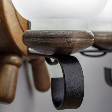 Brilagi - Nástěnné svítidlo TIMONA 2xE14/40W/230V buk/ořech