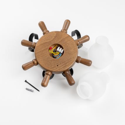 Brilagi - Nástěnné svítidlo TIMONA 2xE14/40W/230V buk/ořech