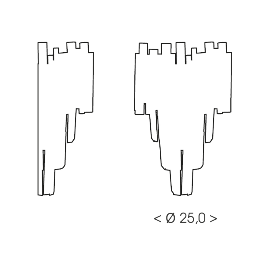 Brilagi - Nástěnné svítidlo VERVE 2xE14/40W/230V černá