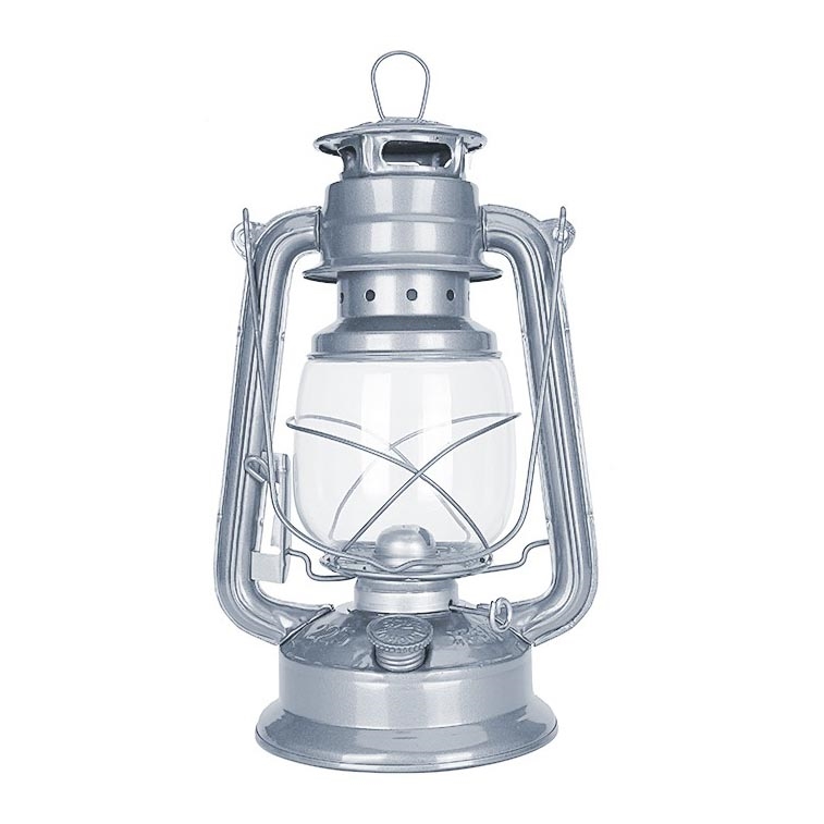 Brilagi - Petrolejová lampa LANTERN 28 cm stříbrná