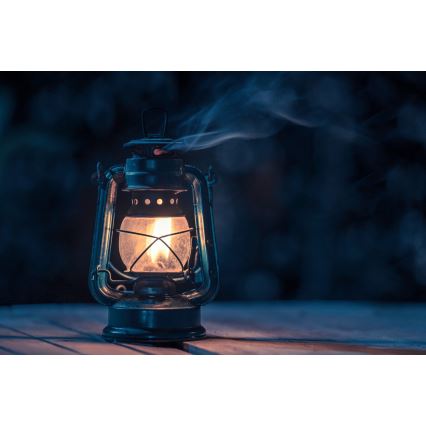 Brilagi - Petrolejová lampa LANTERN 28 cm tmavě modrá