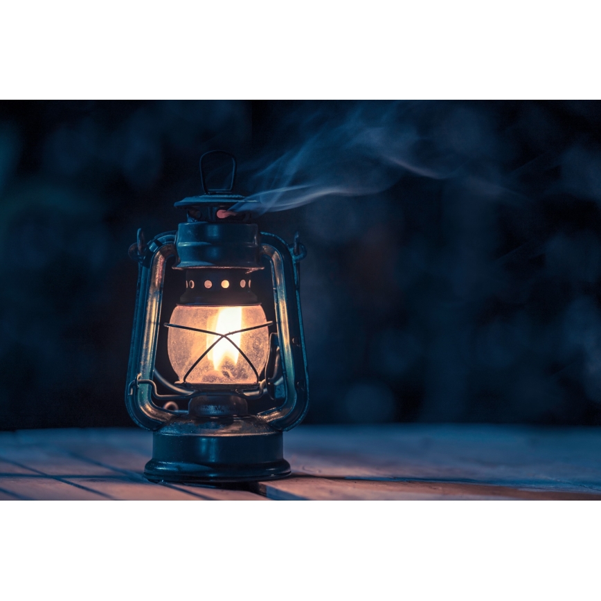 Brilagi - Petrolejová lampa LANTERN 28 cm tmavě modrá
