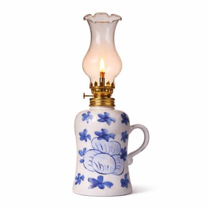 Brilagi - Petrolejová lampa MERLIN bílá/modrá