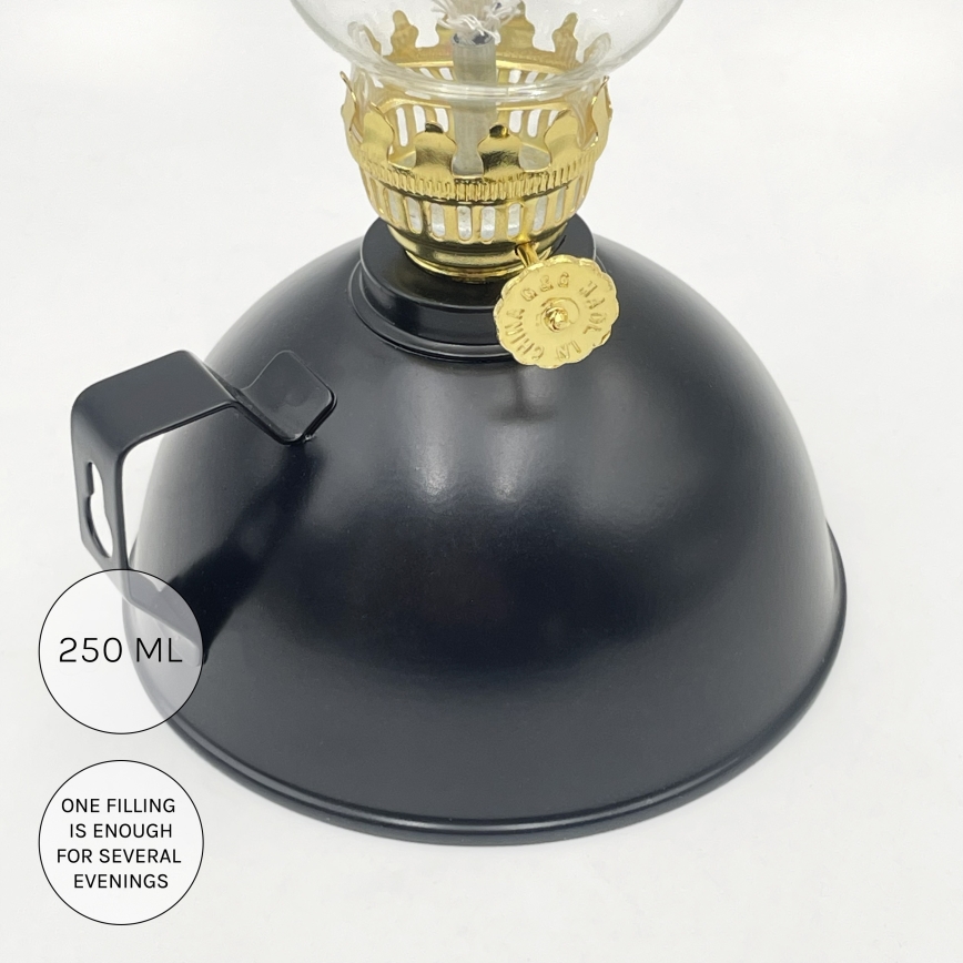 Brilagi - Petrolejová lampa MERLIN černá