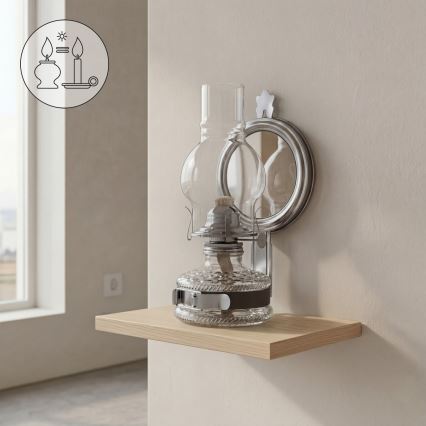 Brilagi - Petrolejová lampa MERLIN černý chrom