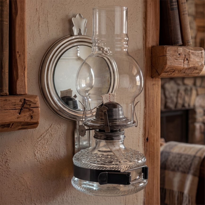 Brilagi - Petrolejová lampa MERLIN černý chrom