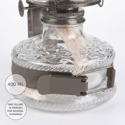 Brilagi - Petrolejová lampa MERLIN černý chrom