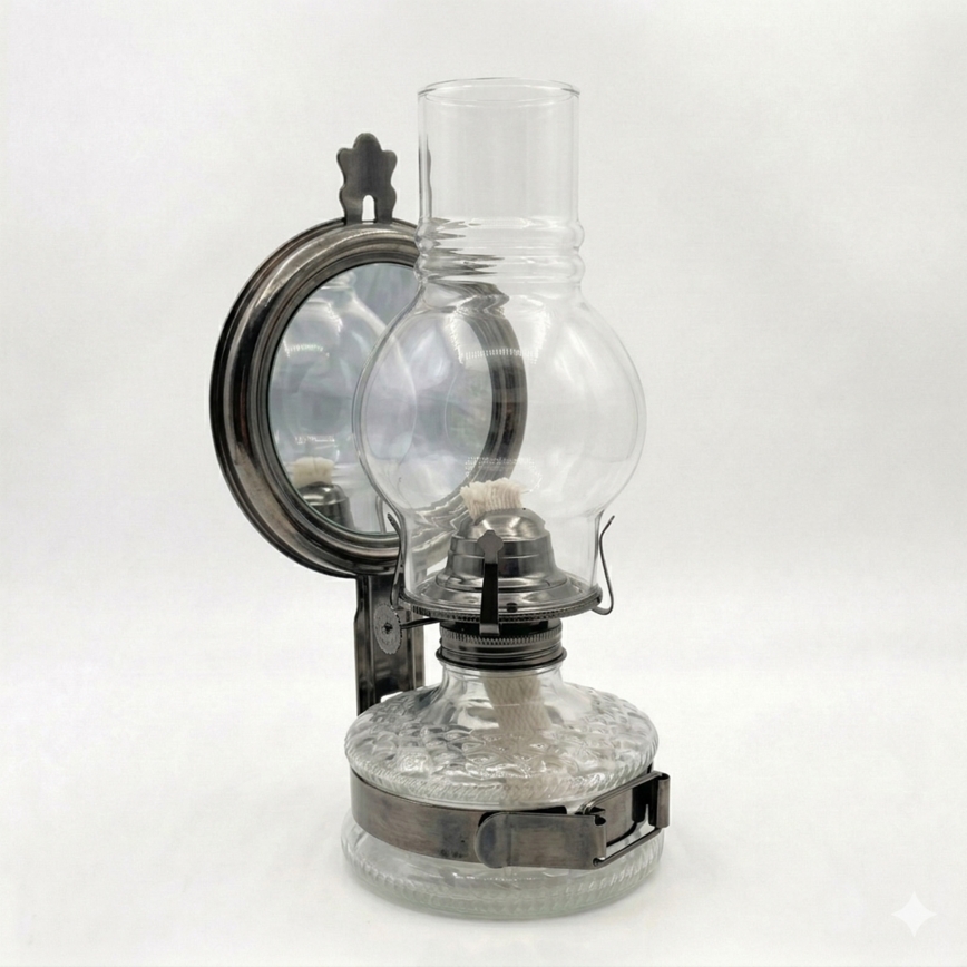 Brilagi - Petrolejová lampa MERLIN černý chrom