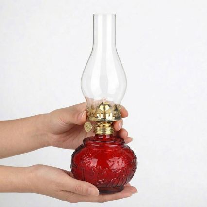 Brilagi - Petrolejová lampa MERLIN červená