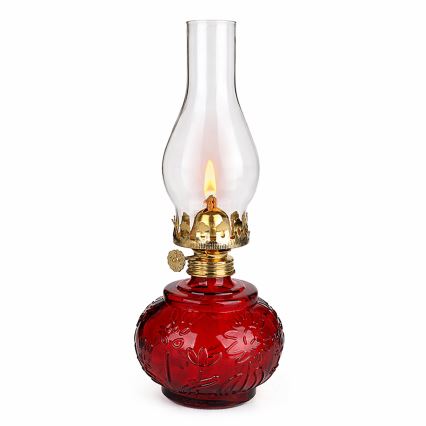 Brilagi - Petrolejová lampa MERLIN červená