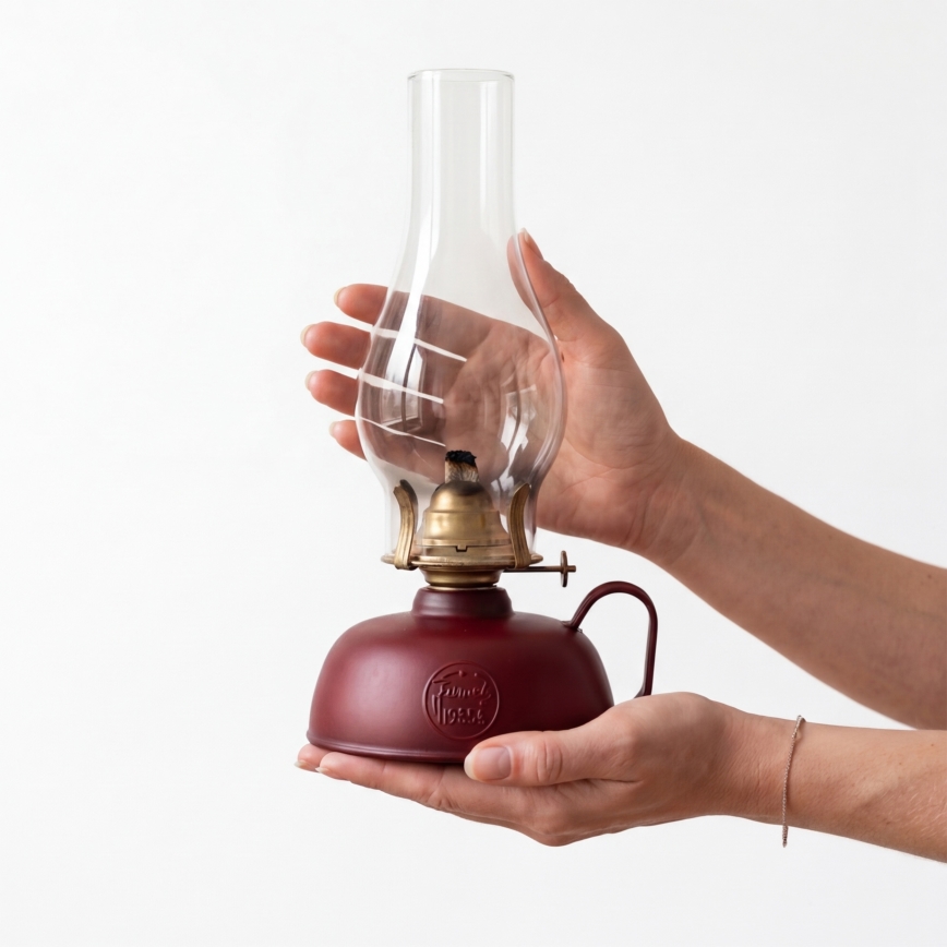 Brilagi - Petrolejová lampa MERLIN červená