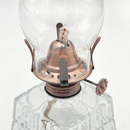 Brilagi - Petrolejová lampa MERLIN čirá/bronzová/patina
