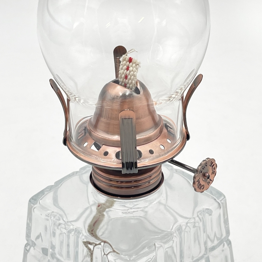 Brilagi - Petrolejová lampa MERLIN čirá/bronzová/patina