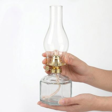 Brilagi - Petrolejová lampa MERLIN čirá