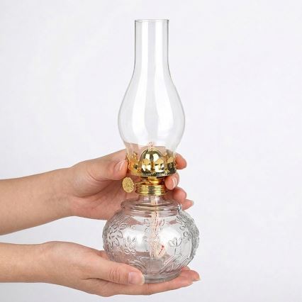 Brilagi - Petrolejová lampa MERLIN čirá