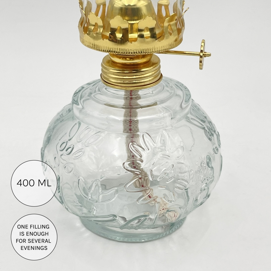 Brilagi - Petrolejová lampa MERLIN čirá