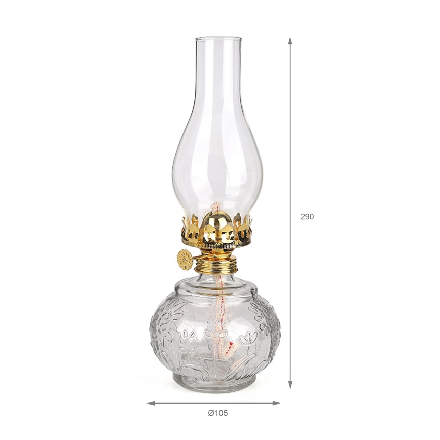 Brilagi - Petrolejová lampa MERLIN čirá