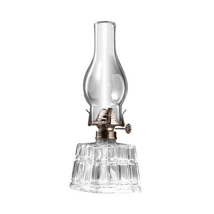 Brilagi - Petrolejová lampa MERLIN čirá/zlatá/patina