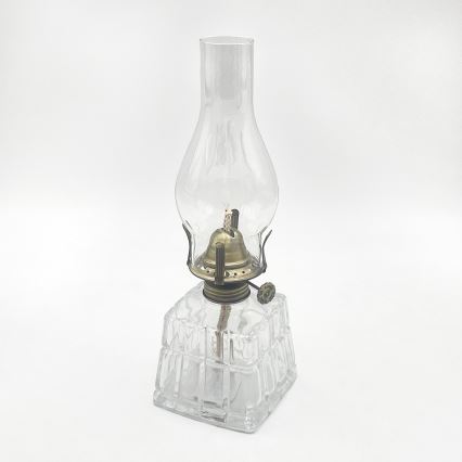Brilagi - Petrolejová lampa MERLIN čirá/zlatá/patina