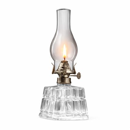 Brilagi - Petrolejová lampa MERLIN čirá/zlatá/patina
