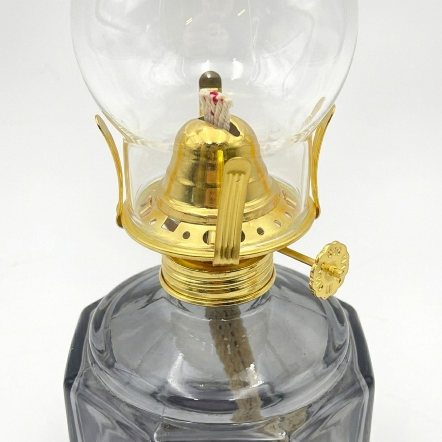 Brilagi - Petrolejová lampa MERLIN kouřová/šedá