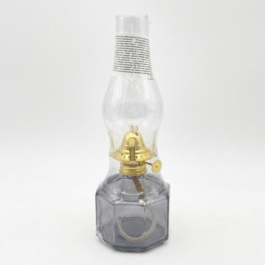 Brilagi - Petrolejová lampa MERLIN kouřová/šedá