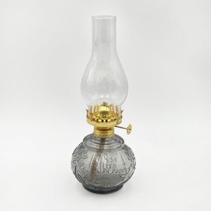 Brilagi - Petrolejová lampa MERLIN kouřová/šedá