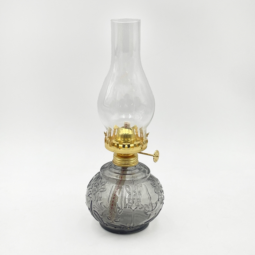 Brilagi - Petrolejová lampa MERLIN kouřová/šedá