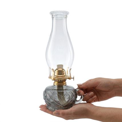 Brilagi - Petrolejová lampa MERLIN kouřová/šedá