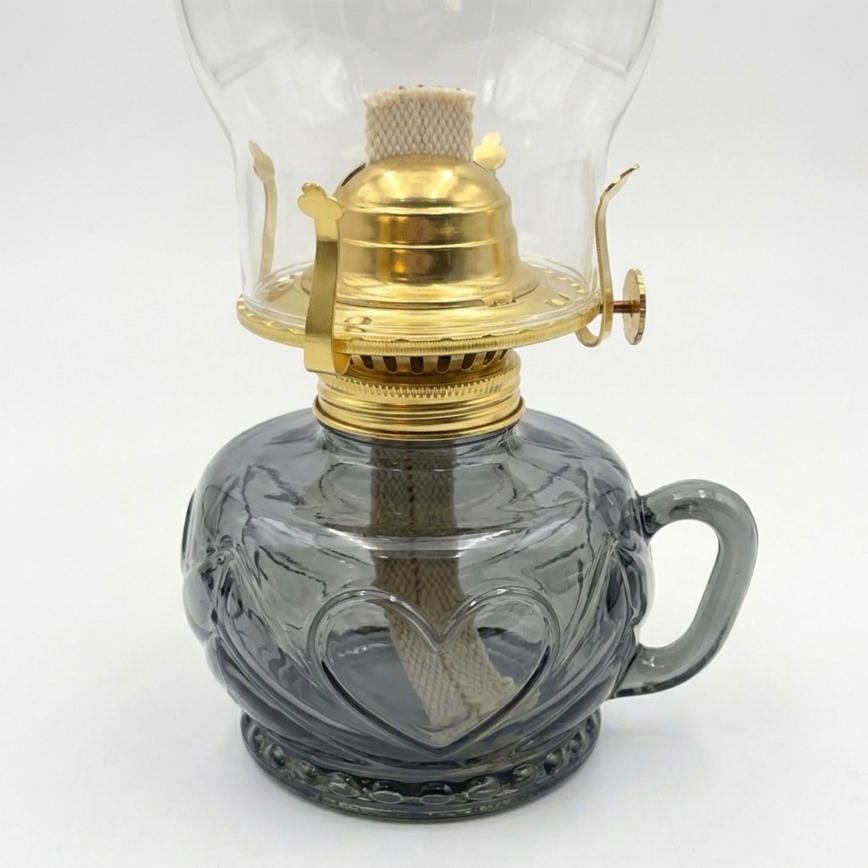Brilagi - Petrolejová lampa MERLIN kouřová/šedá